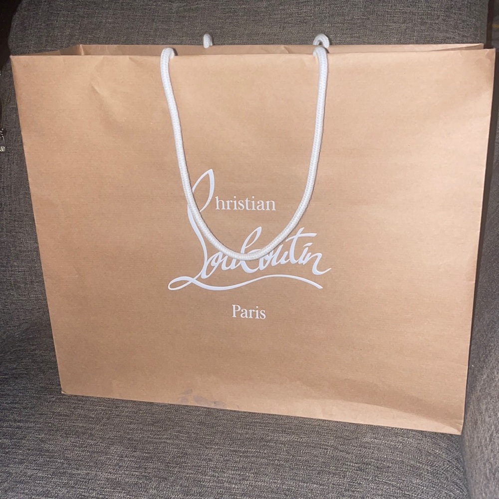 Authentic Christian Louboutin  Shopping bag. (Just the shopping bag)